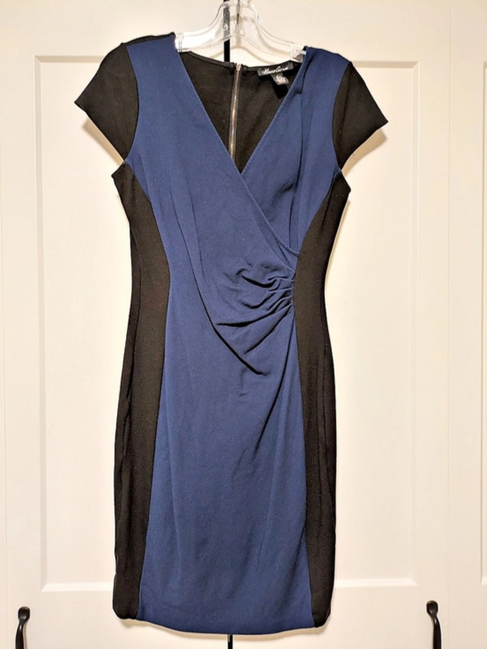 Kenneth Cole New York Color Block Wrap Mini Dress Size Small